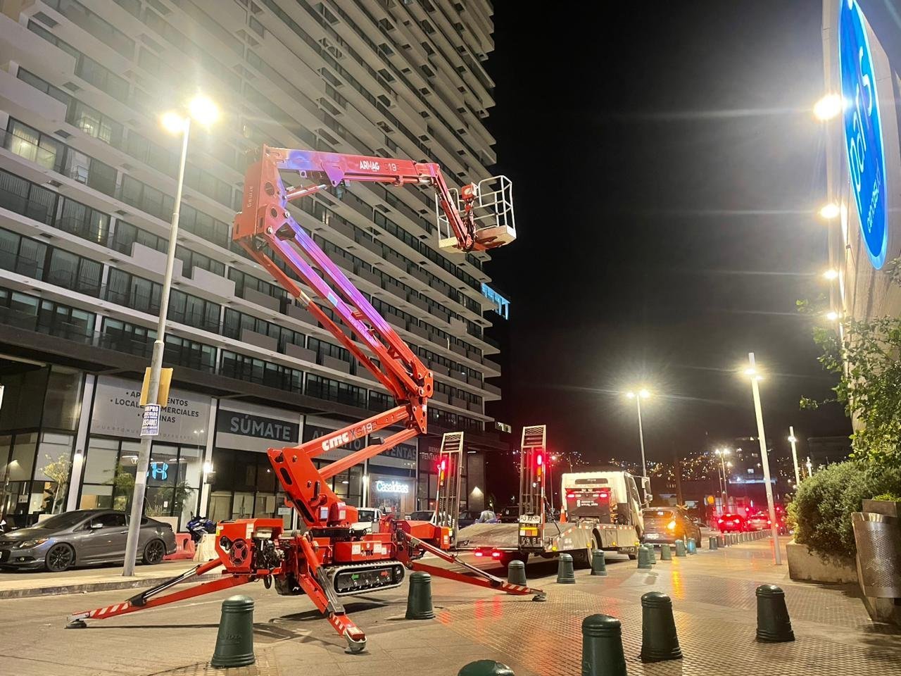 Plataforma Aérea Spiderlift CMC S19E de ARMAG en faena